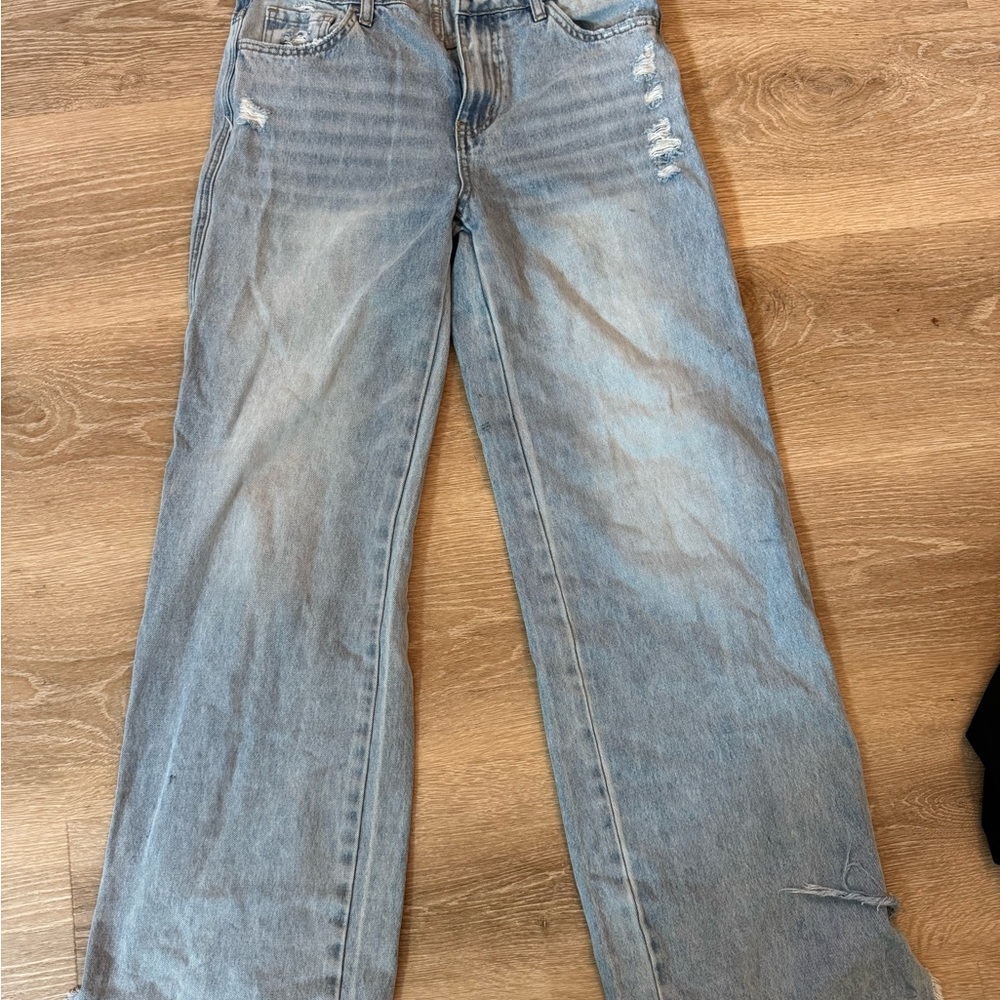 Flying Monkey Light Blue Straight Leg Jeans